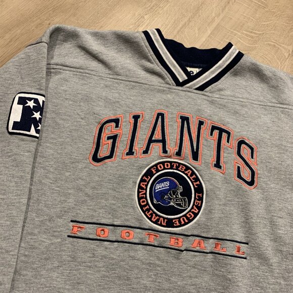 Vintage 90’s Lee Sport NFL New York Giants Gray Men's Large Crewneck Sweatshirt - Picture 2 of 7